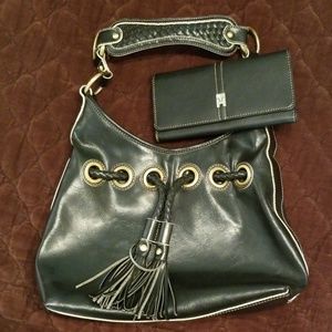 Tommy Hilfiger Black Purse & Wallet